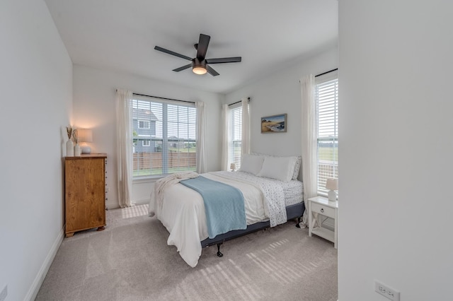 25320 W Alison Rd, Plainfield, IL 60586 - bedroom featuring multiple windows, carpet flooring, and ceiling fan