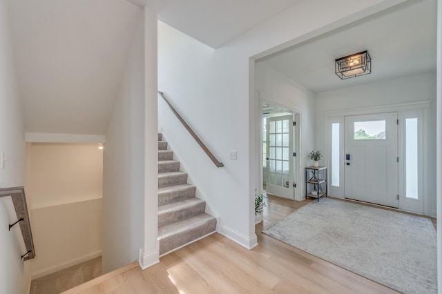 25320 W Alison Rd, Plainfield, IL 60586 - foyer featuring light wood-type flooring and stairs