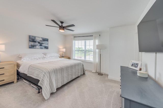 25320 W Alison Rd, Plainfield, IL 60586 - bedroom with light colored carpet and a ceiling fan