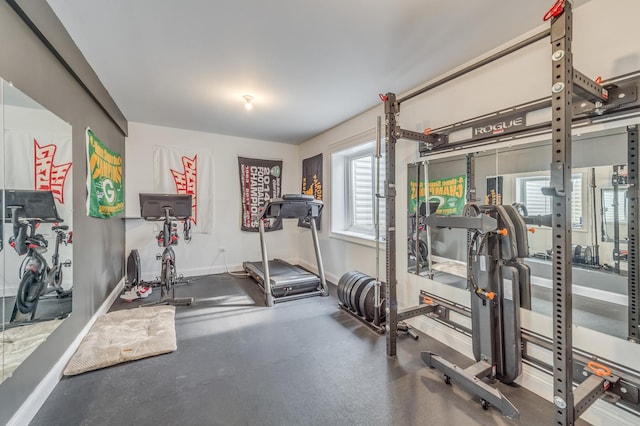 25320 W Alison Rd, Plainfield, IL 60586 - workout room with baseboards