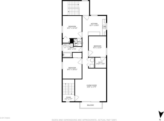 1415 W 123rd St, Calumet Park, IL 60827 - view of floor plan / room layout