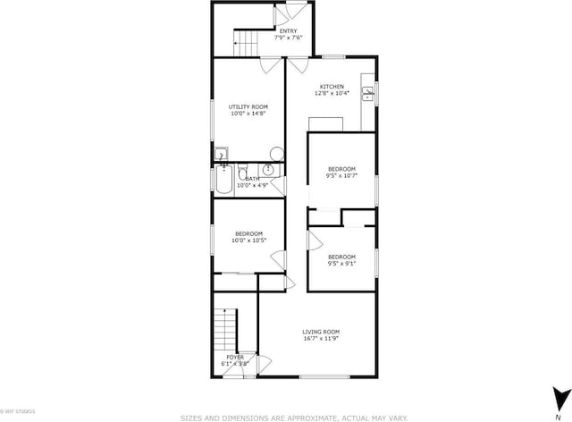 1415 W 123rd St, Calumet Park, IL 60827 - view of floor plan / room layout