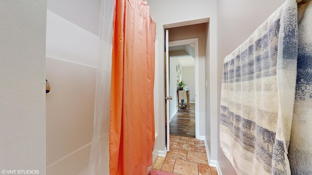 354 Millard Ave, Crystal Lake, IL 60014 - corridor with stone tile floors and baseboards