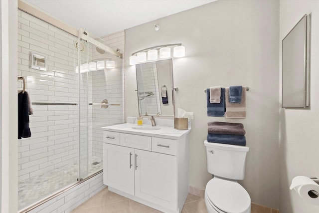 222 N Columbus Dr Unit 1405, Chicago, IL 60601 - full bath with a stall shower, vanity, and tile patterned floors