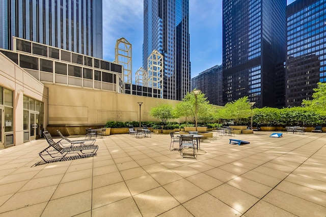 222 N Columbus Dr Unit 1405, Chicago, IL 60601 - view of patio with a view of city