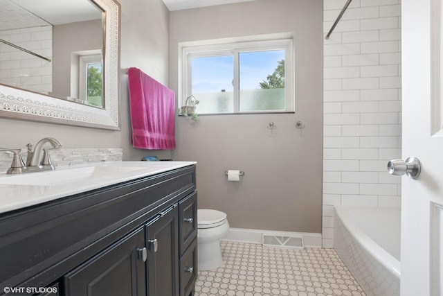 10824 Lavergne Ave, Oak Lawn, IL 60453 - bathroom with vanity, shower / tub combination, and tile patterned flooring