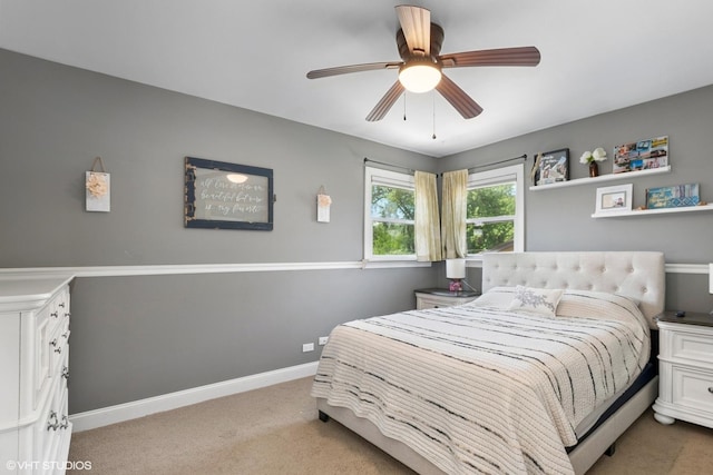 10824 Lavergne Ave, Oak Lawn, IL 60453 - bedroom with light colored carpet and ceiling fan