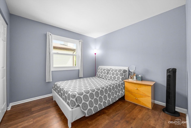209 Surrey Dr, Carol Stream, IL 60188 - bedroom featuring dark wood finished floors and a closet