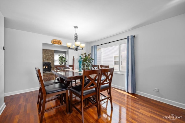 209 Surrey Dr, Carol Stream, IL 60188 - dining area with wood finished floors and a chandelier