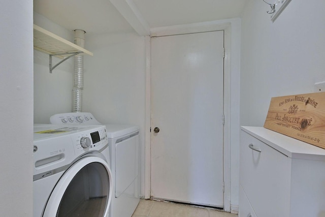 1340 Charger Ct, Carol Stream, IL 60188 - washroom featuring washer and clothes dryer and light tile patterned floors