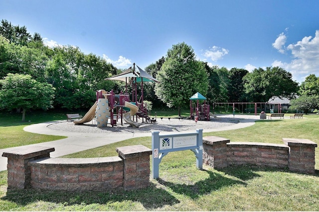 1340 Charger Ct, Carol Stream, IL 60188 - communal playground featuring a yard
