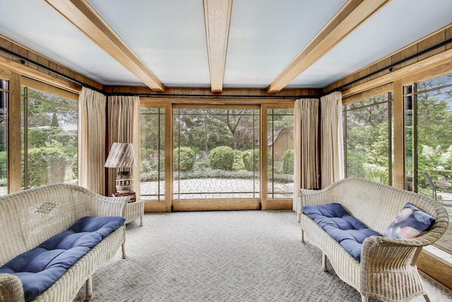 222 Cornell Ave, Des Plaines, IL 60016 - sunroom with beam ceiling