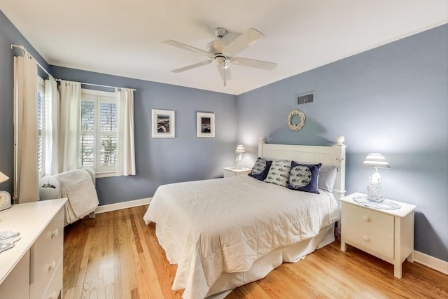 222 Cornell Ave, Des Plaines, IL 60016 - bedroom with wood finished floors and a ceiling fan