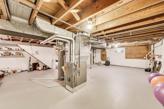 222 Cornell Ave, Des Plaines, IL 60016 - below grade area with water heater and heating unit