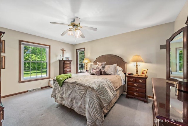2N445 Beith Rd, Elburn, IL 60119 - carpeted bedroom with baseboards and a ceiling fan