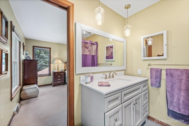 2N445 Beith Rd, Elburn, IL 60119 - bathroom featuring vanity and baseboards