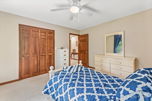 2N445 Beith Rd, Elburn, IL 60119 - carpeted bedroom featuring a ceiling fan and a closet