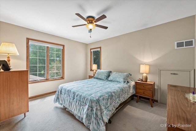 2N445 Beith Rd, Elburn, IL 60119 - carpeted bedroom with baseboards and a ceiling fan