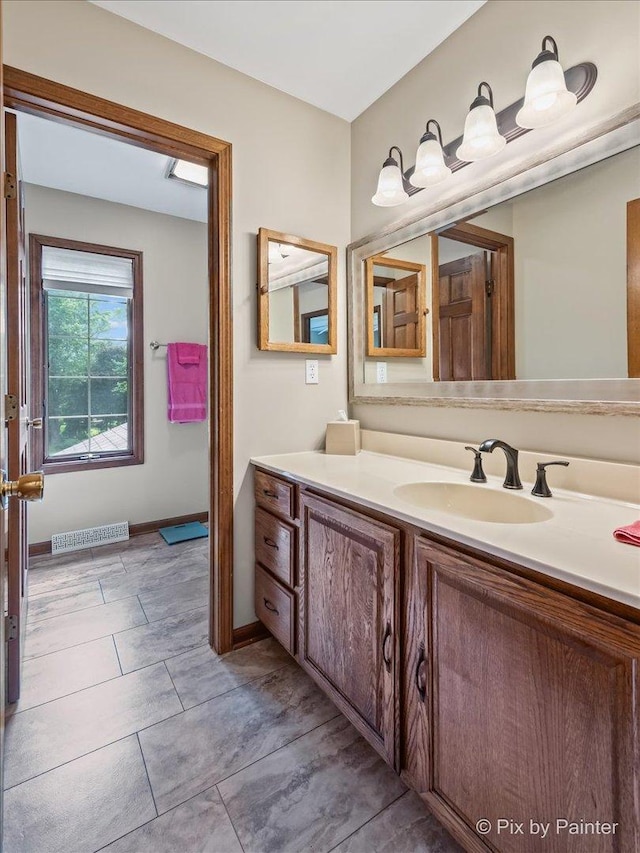 2N445 Beith Rd, Elburn, IL 60119 - bathroom with vanity and tile patterned floors