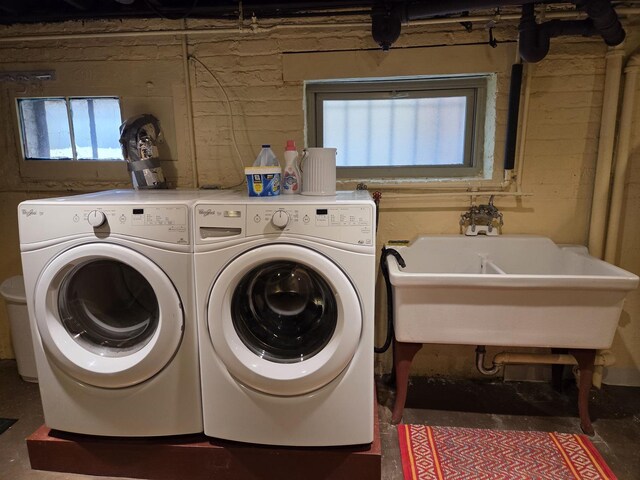7439 N Maplewood Ave, Chicago, IL 60645 - washroom with separate washer and dryer and plenty of natural light