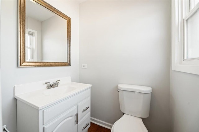 145 N Oakleaf Dr, Addison, IL 60101 - half bathroom featuring vanity and toilet
