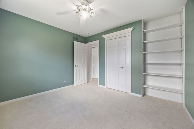 2319 Cloverdale Rd, Naperville, IL 60564 - unfurnished bedroom with carpet flooring, a ceiling fan, and a closet