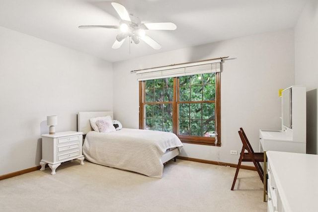 1560 Fairway Cir, Geneva, IL 60134 - bedroom featuring light carpet and a ceiling fan