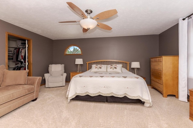1608 Surrey St, Normal, IL 61761 - bedroom featuring light colored carpet and ceiling fan