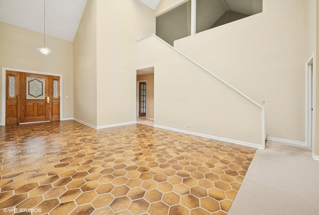 13 Chipping Campden Dr, South Barrington, IL 60010 - entryway with high vaulted ceiling and stairs