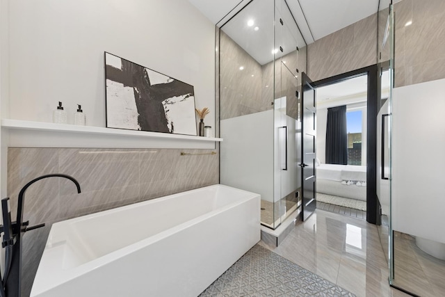 2756 N Magnolia Ave Unit Ph, Chicago, IL 60614 - bathroom featuring a stall shower and a bath