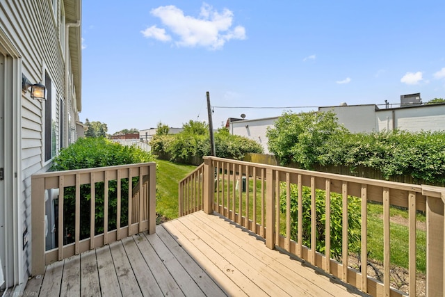 2026 Juniper Ct, Glendale Heights, IL 60139 - wooden terrace with a fenced backyard