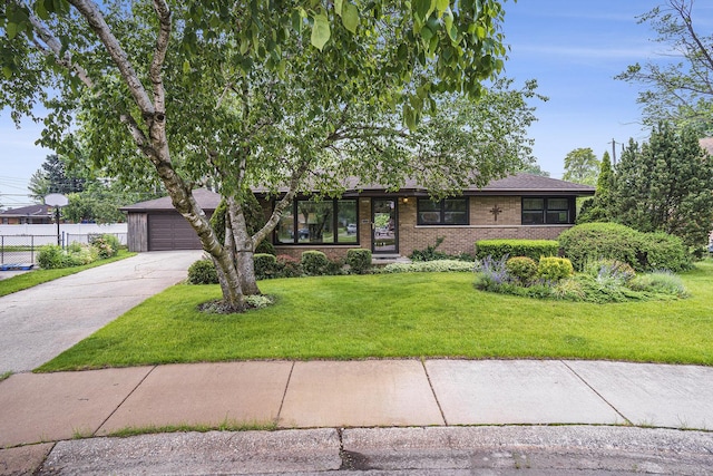 16524 Shirley Ct, South Holland, IL 60473 - view of front of home with concrete driveway, brick siding, and a garage