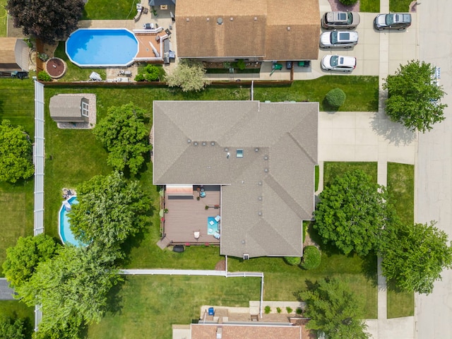 15431 Sulky Dr, Homer Glen, IL 60491 - aerial view of property and surrounding area featuring a pool area