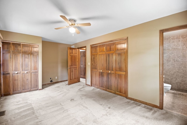 528 Carlson Ct, Batavia, IL 60510 - unfurnished bedroom with ensuite bathroom, carpet flooring, and multiple closets