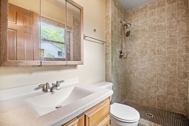 528 Carlson Ct, Batavia, IL 60510 - bathroom featuring a tile shower and vanity