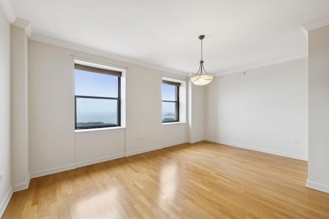 310 S Michigan Ave Unit 1804, Chicago, IL 60604 - unfurnished room with ornamental molding and light wood finished floors
