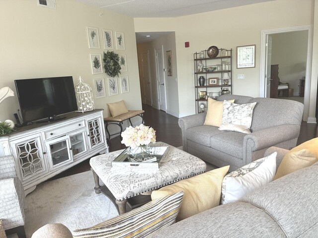 50 S Greeley St Unit 314, Palatine, IL 60067 - living area featuring wood finished floors and baseboards