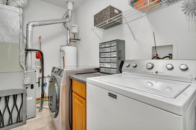 8808 Concord Ln Unit J, Justice, IL 60458 - washroom with washing machine and dryer and water heater