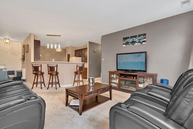 8808 Concord Ln Unit J, Justice, IL 60458 - living area featuring light colored carpet