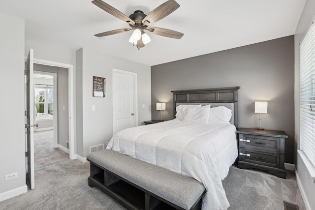 11176 Fleetwood St, Huntley, IL 60142 - bedroom featuring light colored carpet and ceiling fan