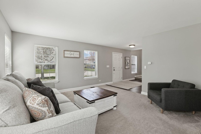 11176 Fleetwood St, Huntley, IL 60142 - carpeted living area featuring baseboards