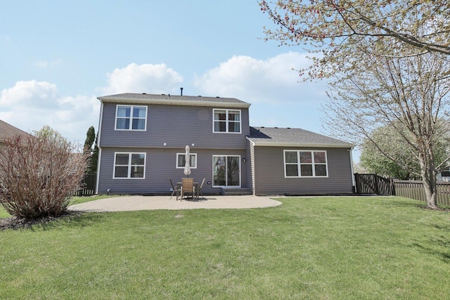 11176 Fleetwood St, Huntley, IL 60142 - rear view of house featuring a fenced backyard and a patio