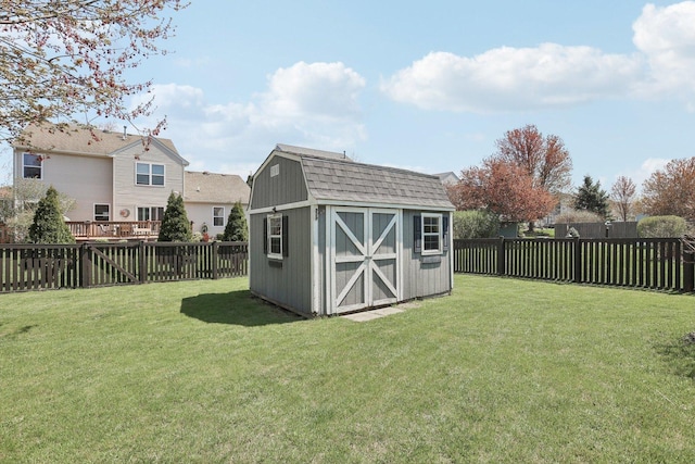 11176 Fleetwood St, Huntley, IL 60142 - view of shed featuring a fenced backyard