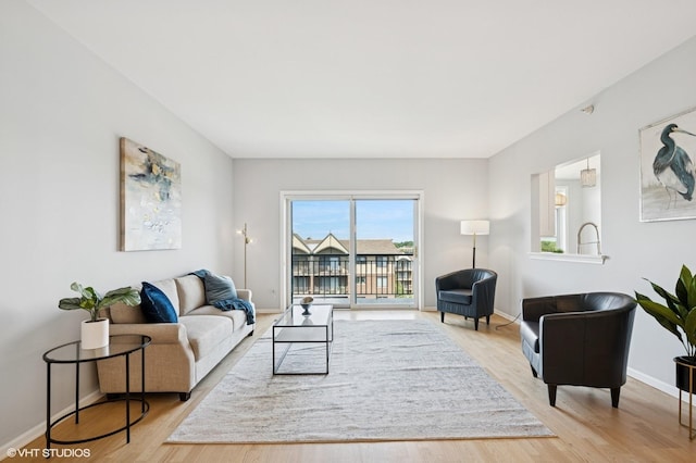 11 S Wille St Unit 709, Mount Prospect, IL 60056 - living room featuring wood finished floors