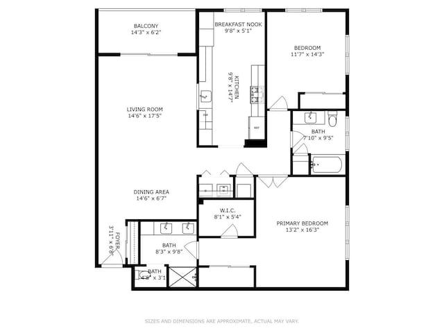 11 S Wille St Unit 709, Mount Prospect, IL 60056 - view of home floor plan