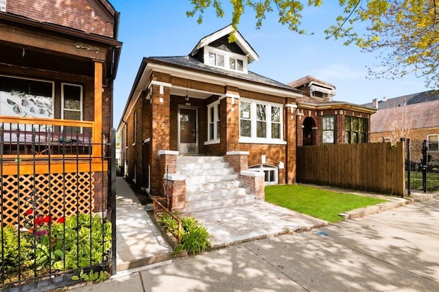 5407 S Justine St, Chicago, IL 60609 - view of front of property with brick siding and a porch