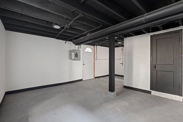 5407 S Justine St, Chicago, IL 60609 - basement with electric panel and baseboards