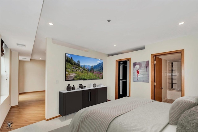 910 S Michigan Ave Unit 1712, Chicago, IL 60605 - bedroom featuring recessed lighting and light wood finished floors