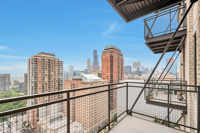 910 S Michigan Ave Unit 1712, Chicago, IL 60605 - balcony with a skyline view