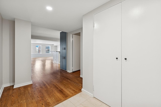 40 E 9th St Unit 1609, Chicago, IL 60605 - corridor with light wood-type flooring and recessed lighting